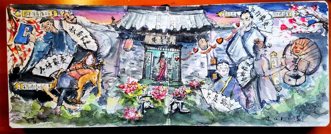 当她拿起画笔，密室便有了温度